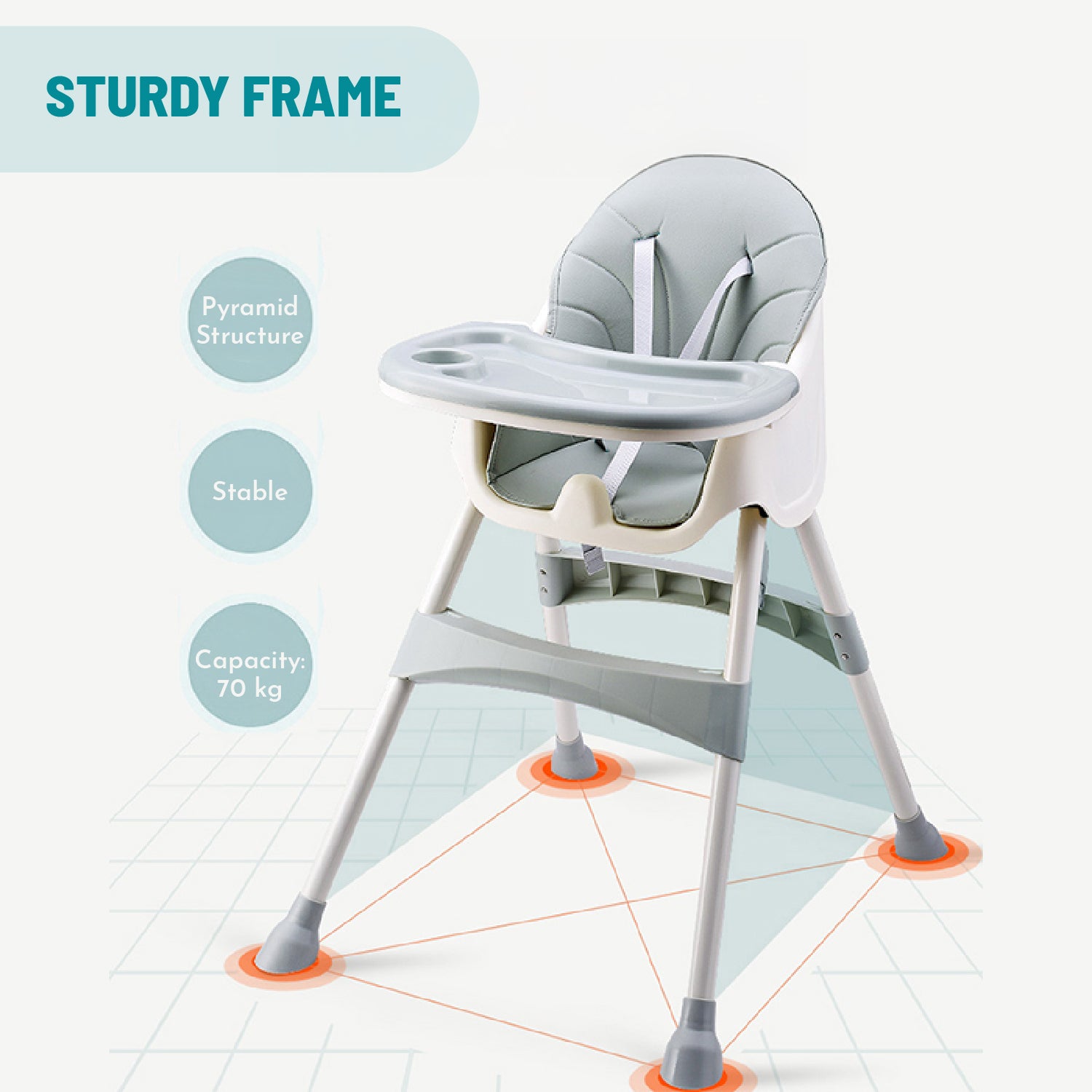 High Chair - Azure - Image 3