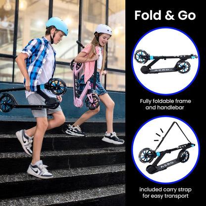 A5 Teen Foldable Scooter - Black - Image 5