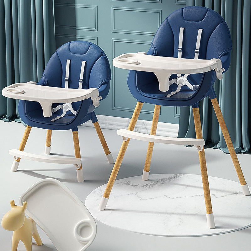 2-in-1 Convertible High Chair - Navy Blue - Image 4