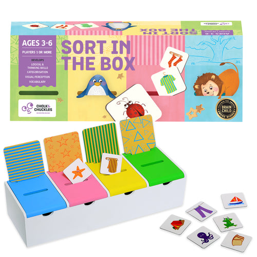 Chalk & Chuckles Sort in the Box - Learning Game (Ages 3+)