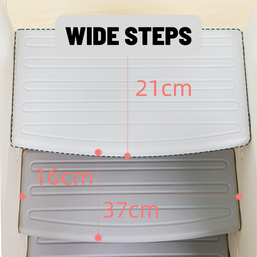 3 Step Stool for Kids -White - Image 5