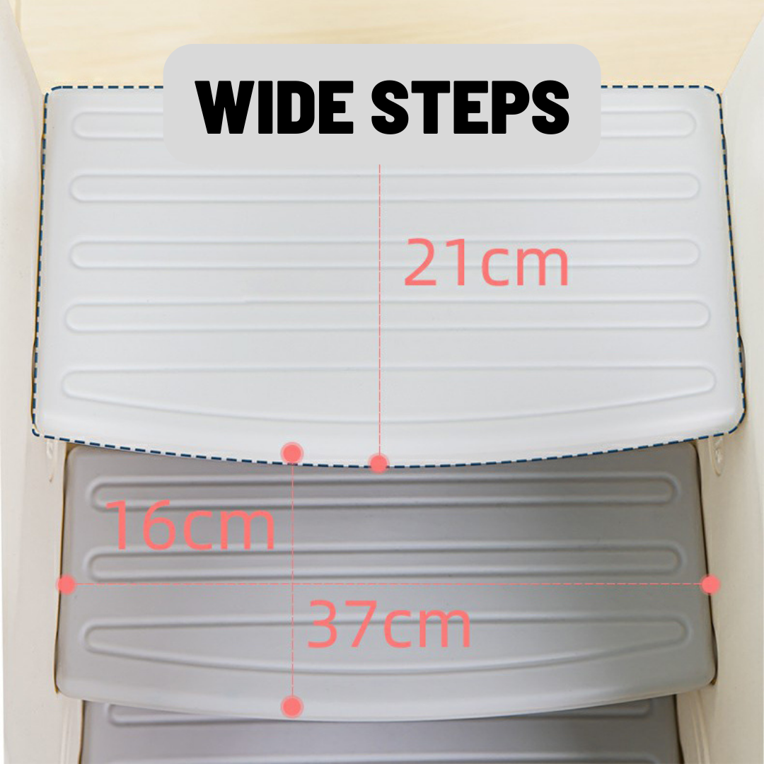 3 Step Stool for Kids -White - Image 5