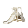 Slide w/ Climbing Wall & Basketball Hoop - White - Image 10