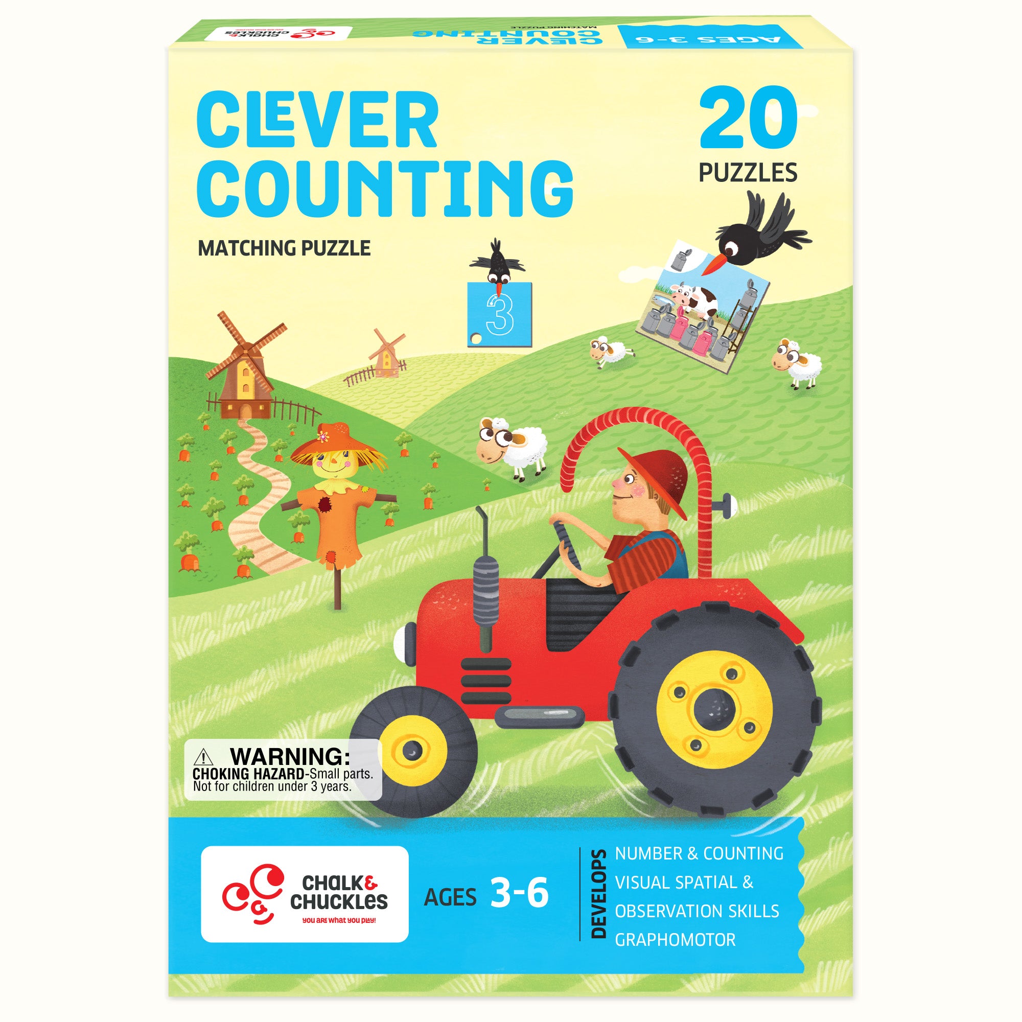 Chalk & Chuckles Clever Counting - Math Game (Ages 4 to 99)