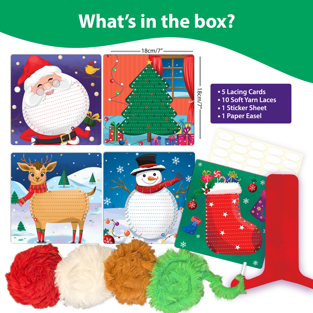 Chalk & Chuckles Lace Art-Christmas Magic (Ages 3 to 6) - Image 3