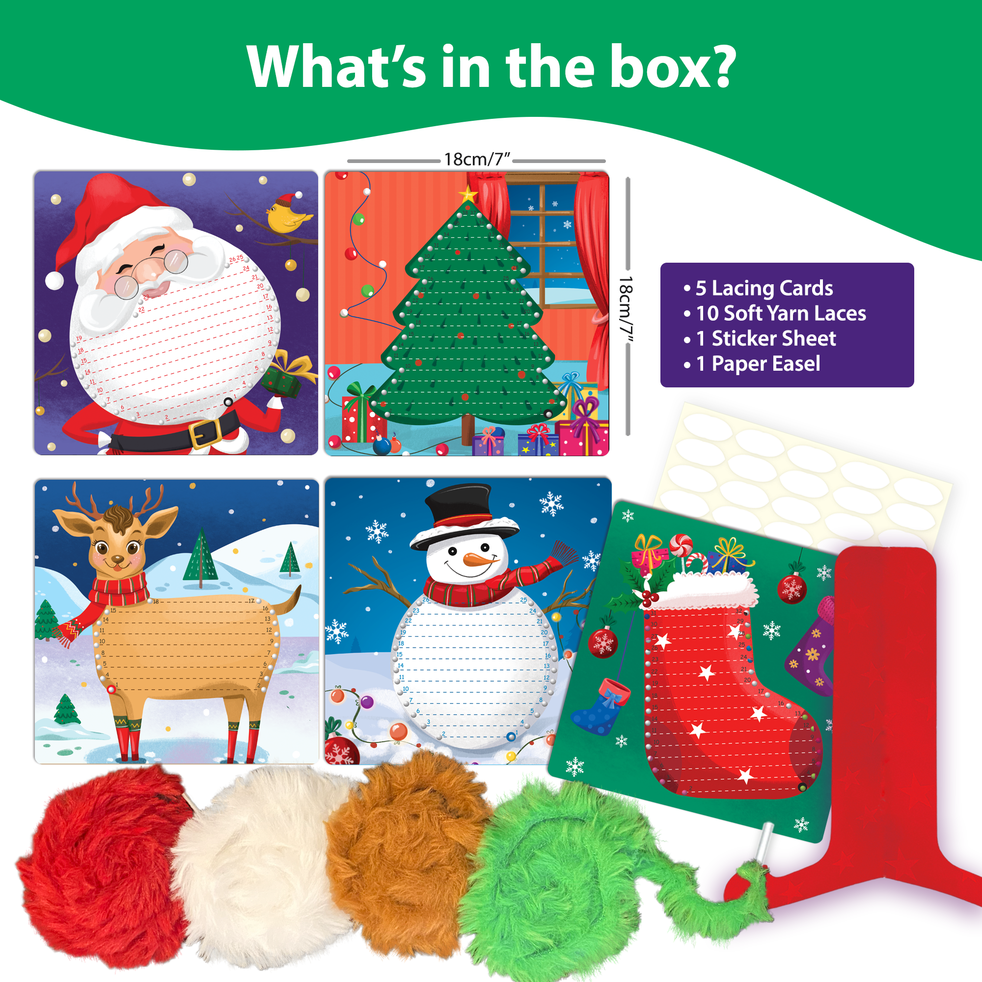 Chalk & Chuckles Lace Art-Christmas Magic (Ages 3 to 6) - Image 3