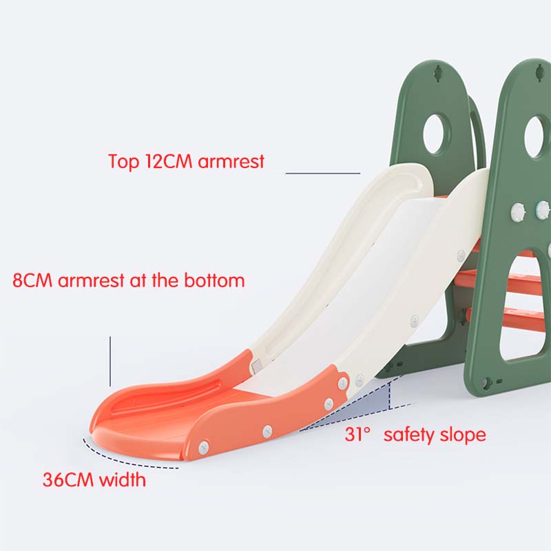 Slide & Swing Set W/Basketball Hoop & Football Goal - White - Image 16