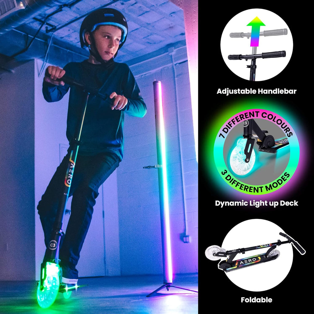 C3 Foldable Scooter - Black - Image 3