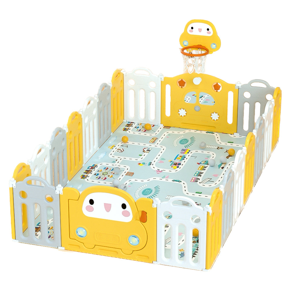 Lovely Baby - Kids Playpen - w/ Basketball Hoop - 20 pcs - Image 11