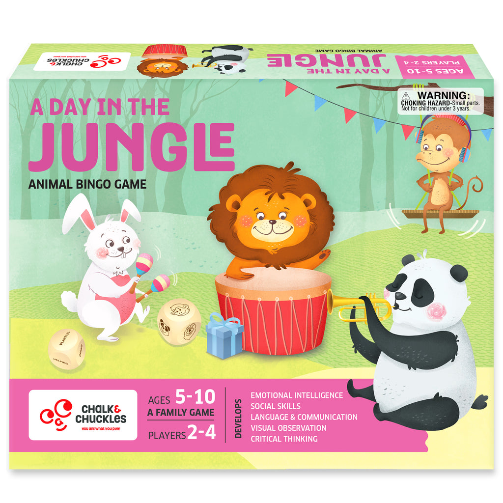 Chalk & Chuckles A Day in the Jungle - Bingo Game (Ages 5+)