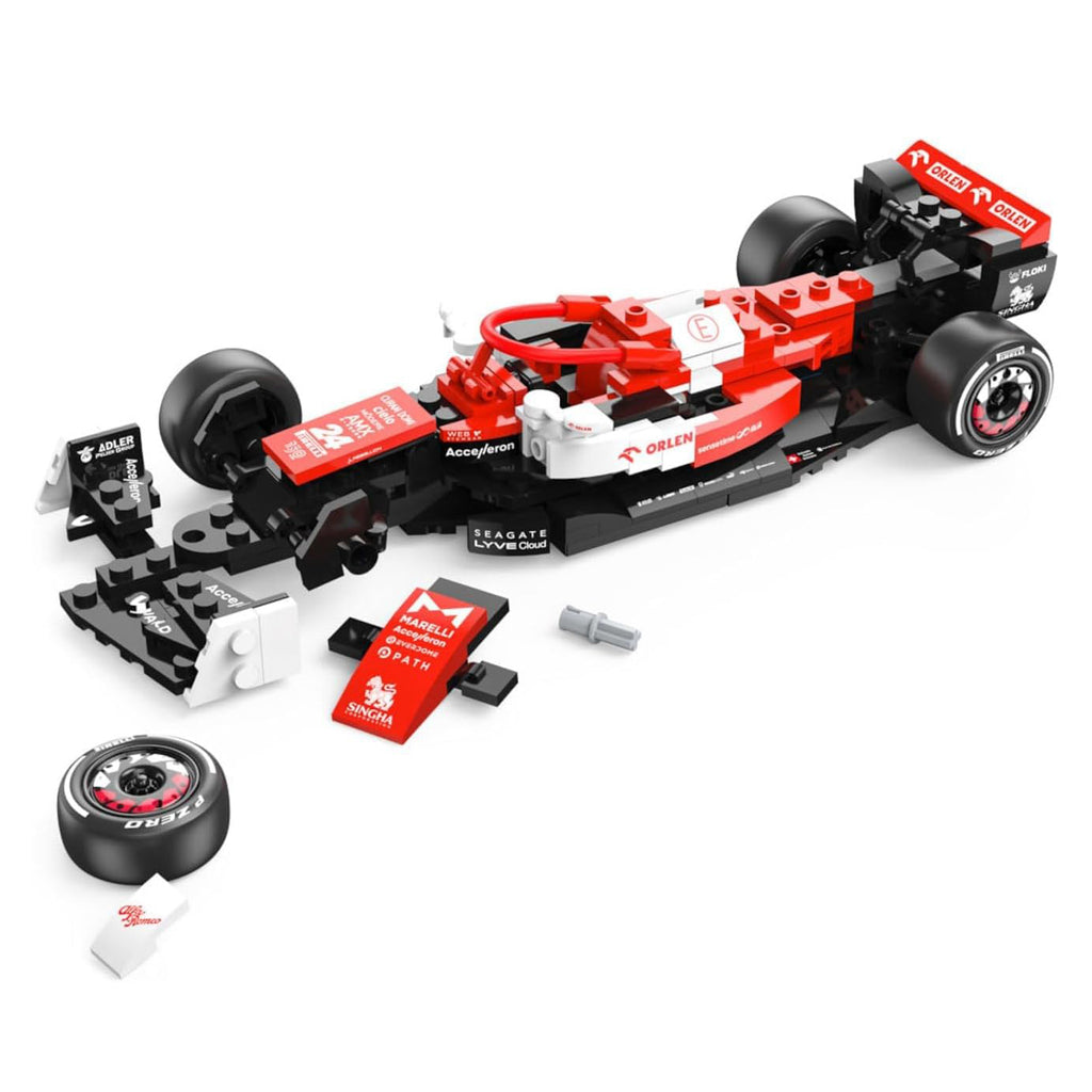 Alfa Romeo C42 F1 Car Bricks Building Kit - 340pcs - Image 4