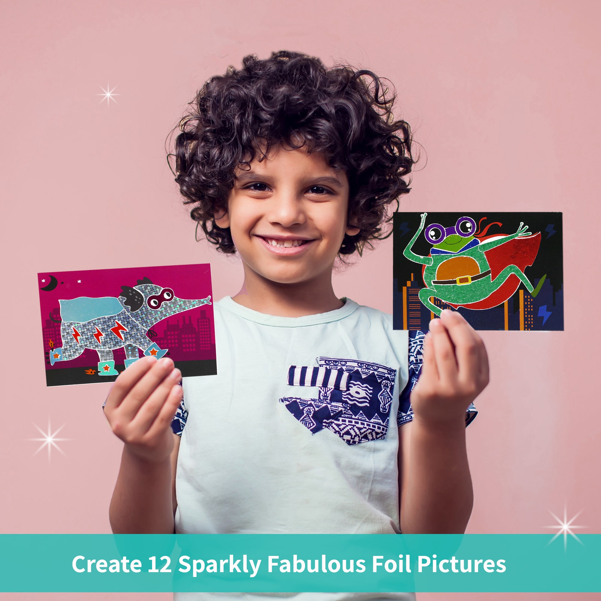 Fabulous Foil Art-Superhero Animals - Image 3