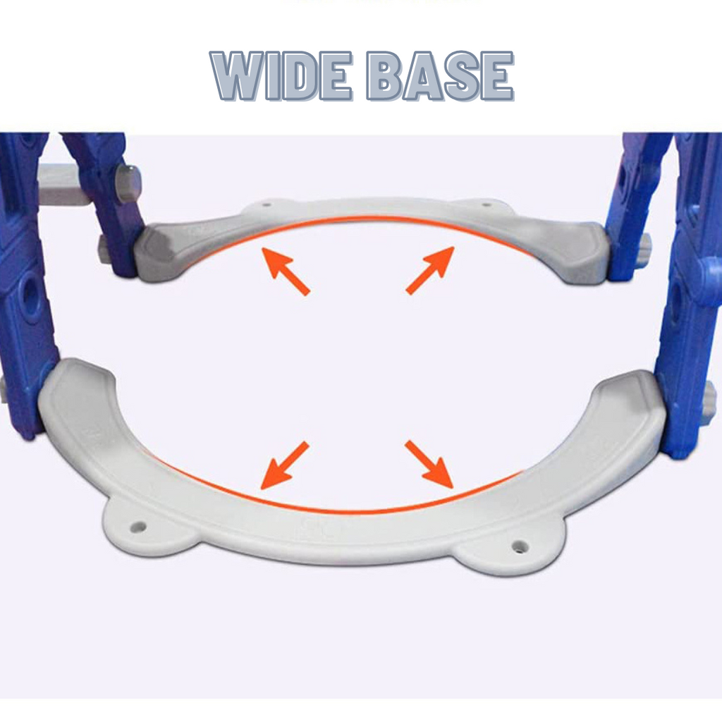Slide & Swing Set W/ Basketball Hoop - Blue - Image 7