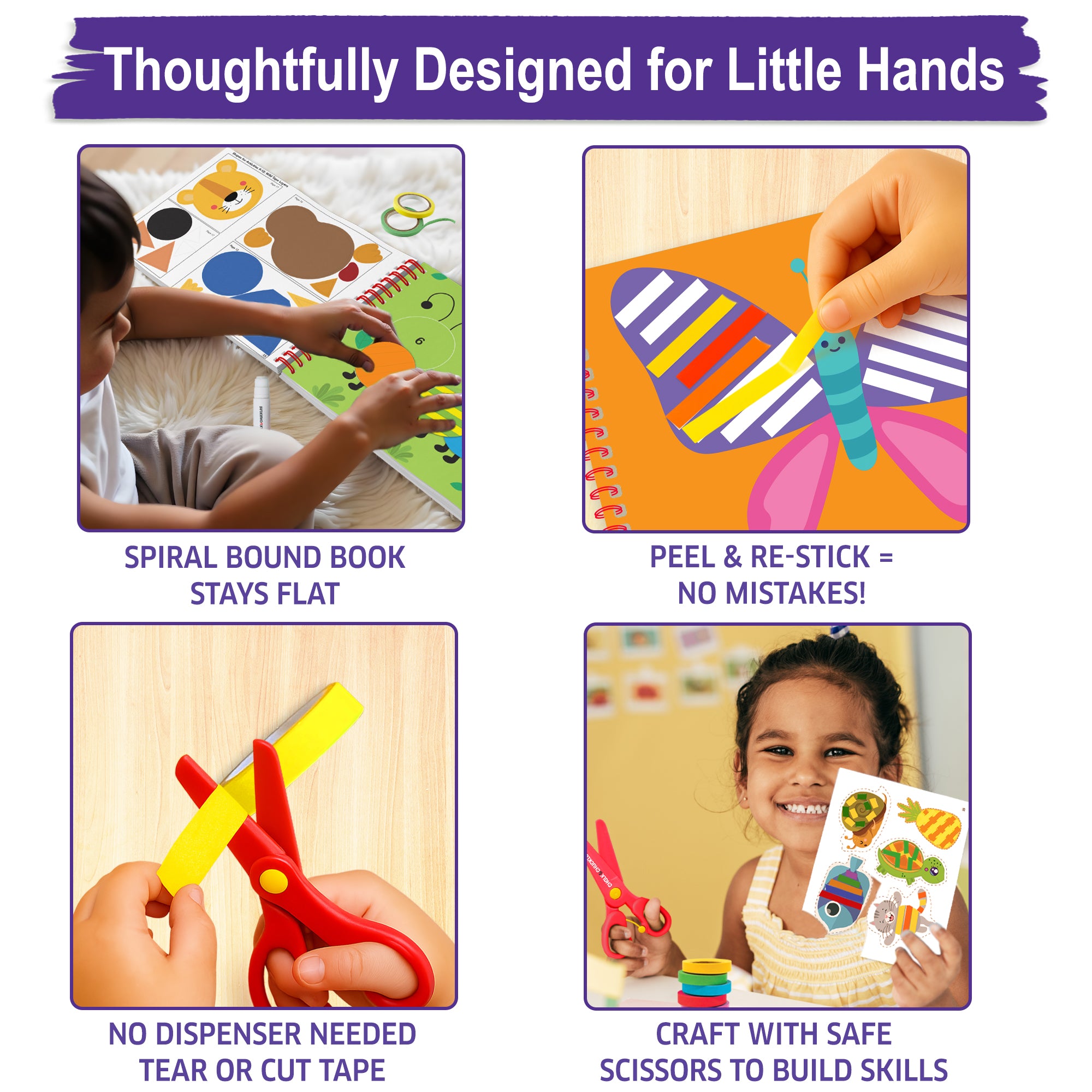 Chalk & Chuckles Tape Trails - Tape Art Craft Kit (Ages 3 to 7) - Image 9