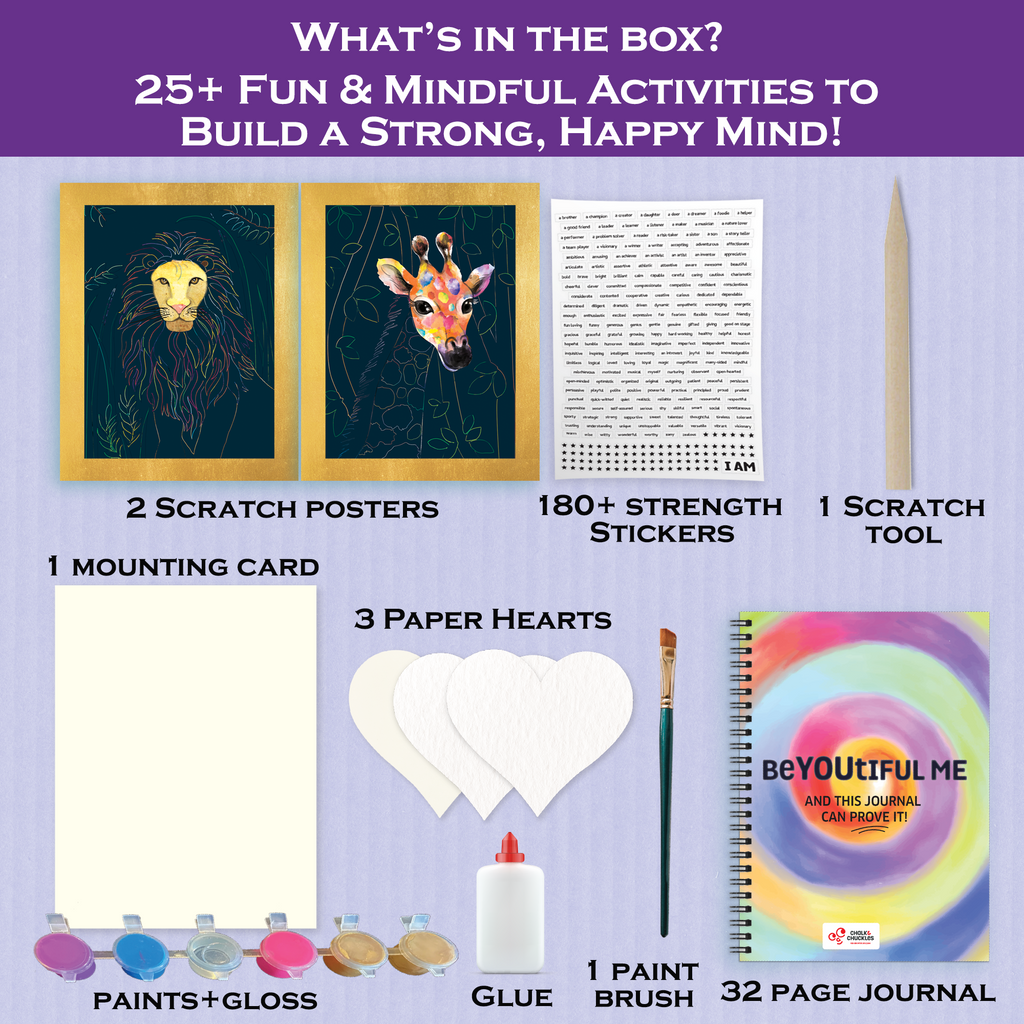 Chalk & Chuckles Beyoutiful Me - Scratch Art Kit (Ages 8+ to adult) - Image 6