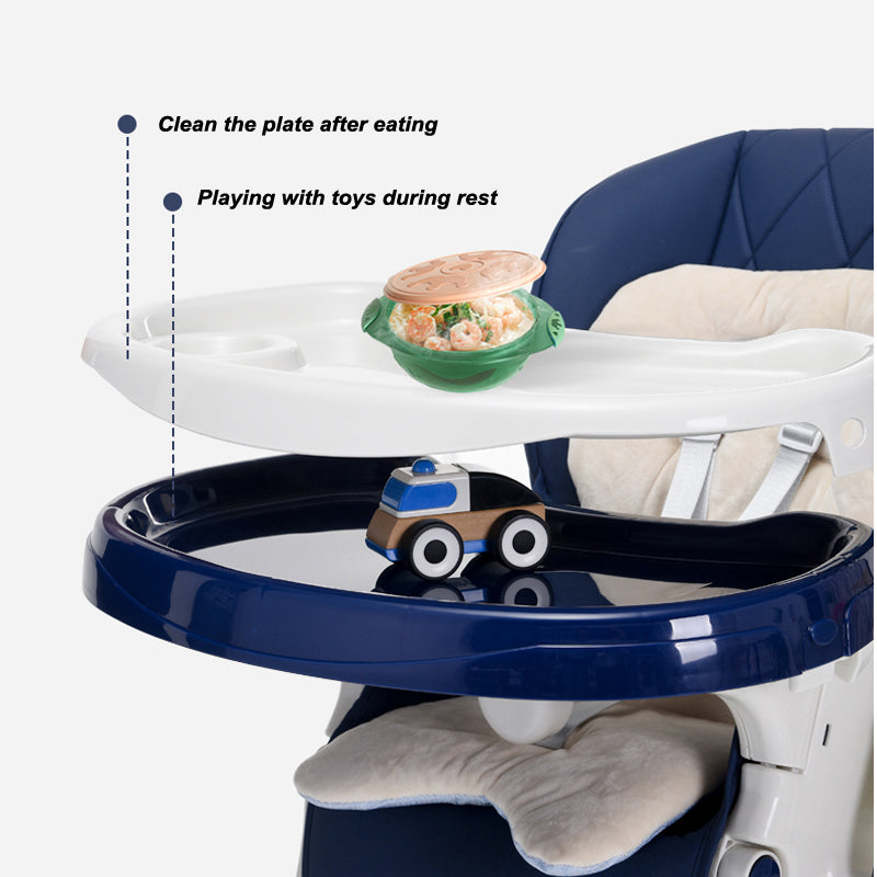 Lux High Chair - Navy Blue - Image 4
