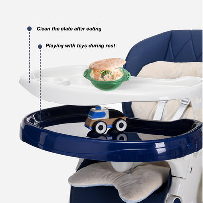 Lux High Chair - Navy Blue - Image 4