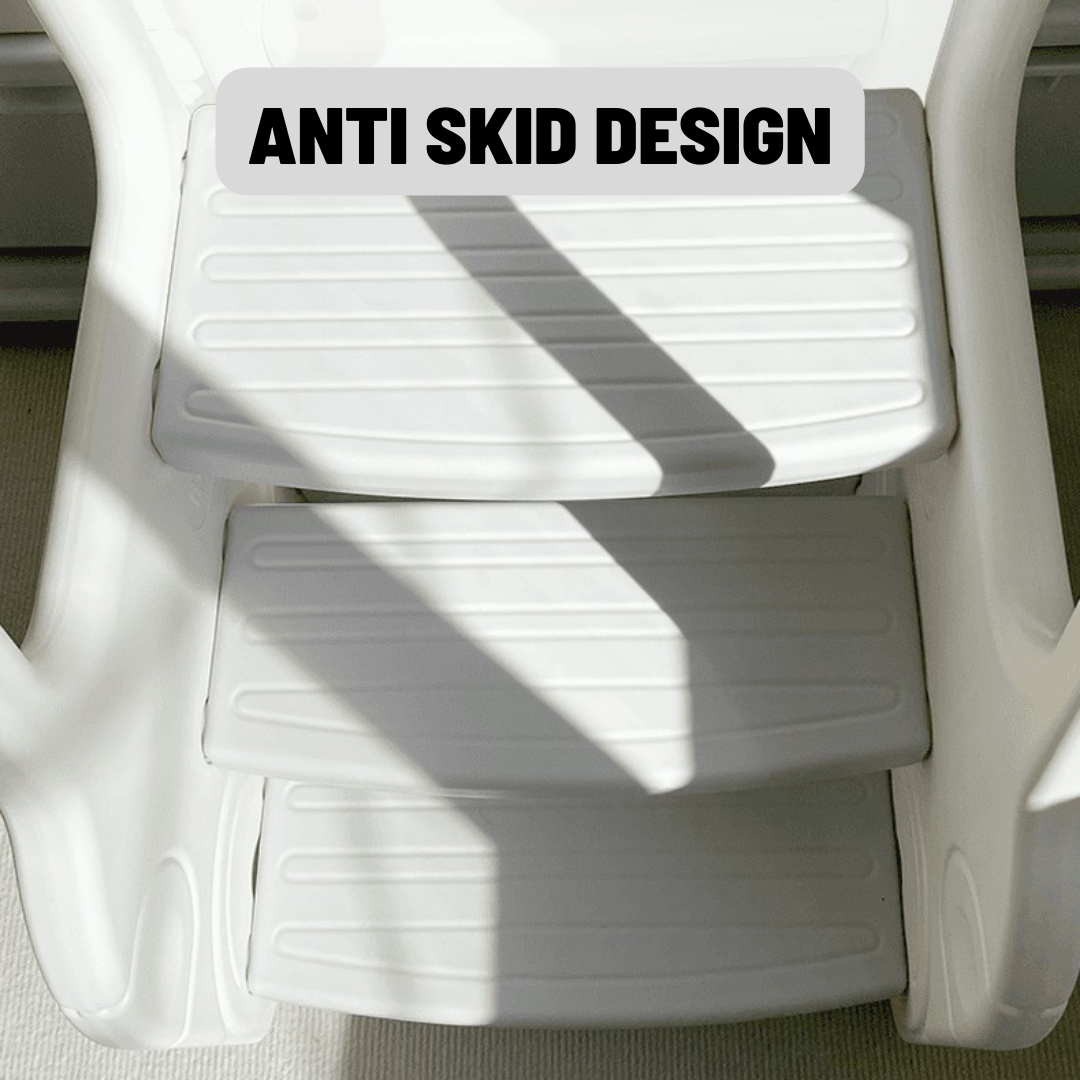 3 Step Stool for Kids -White - Image 4