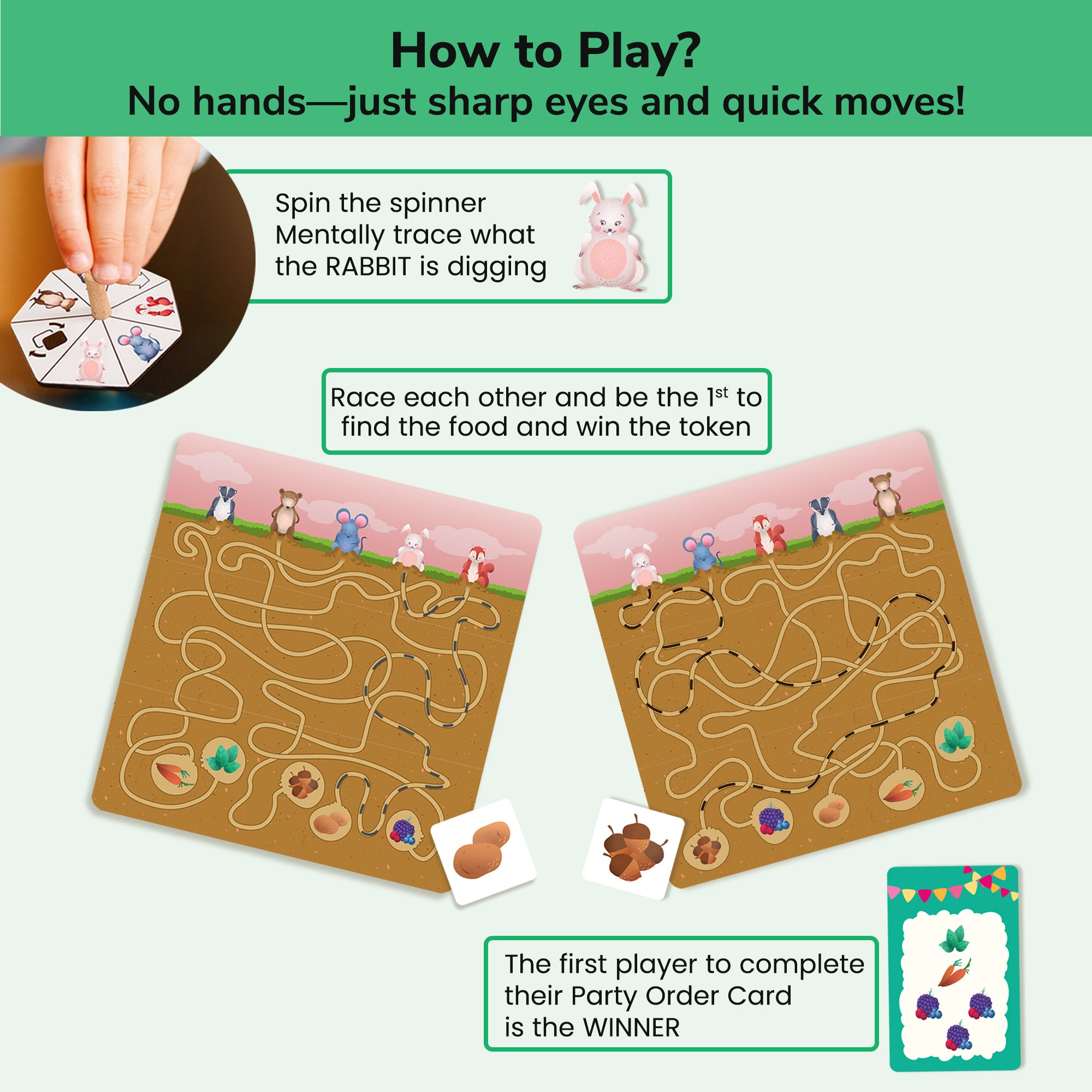 Chalk & Chuckles Dig Up - Board Game (Ages 6 to 12) - Image 4
