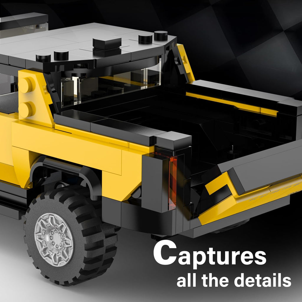 Rastar Bricks - Hummer EV Yellow - 431 Pieces - Image 6
