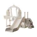 Lovely Baby Crown Slide & Swing Set w/ Basketball Hoop