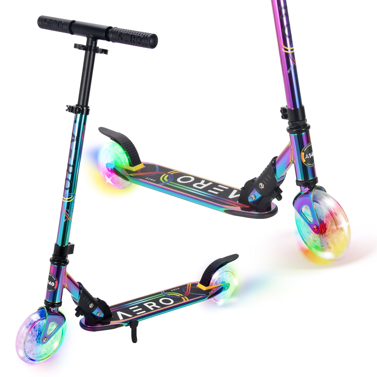 A140 Kids Foldable Scooter - Chrome