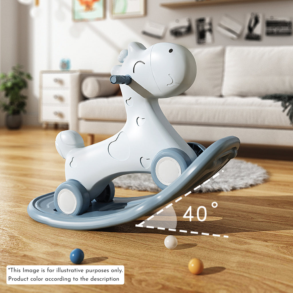 2-in-1 Rocking Horse - Blue - Image 9