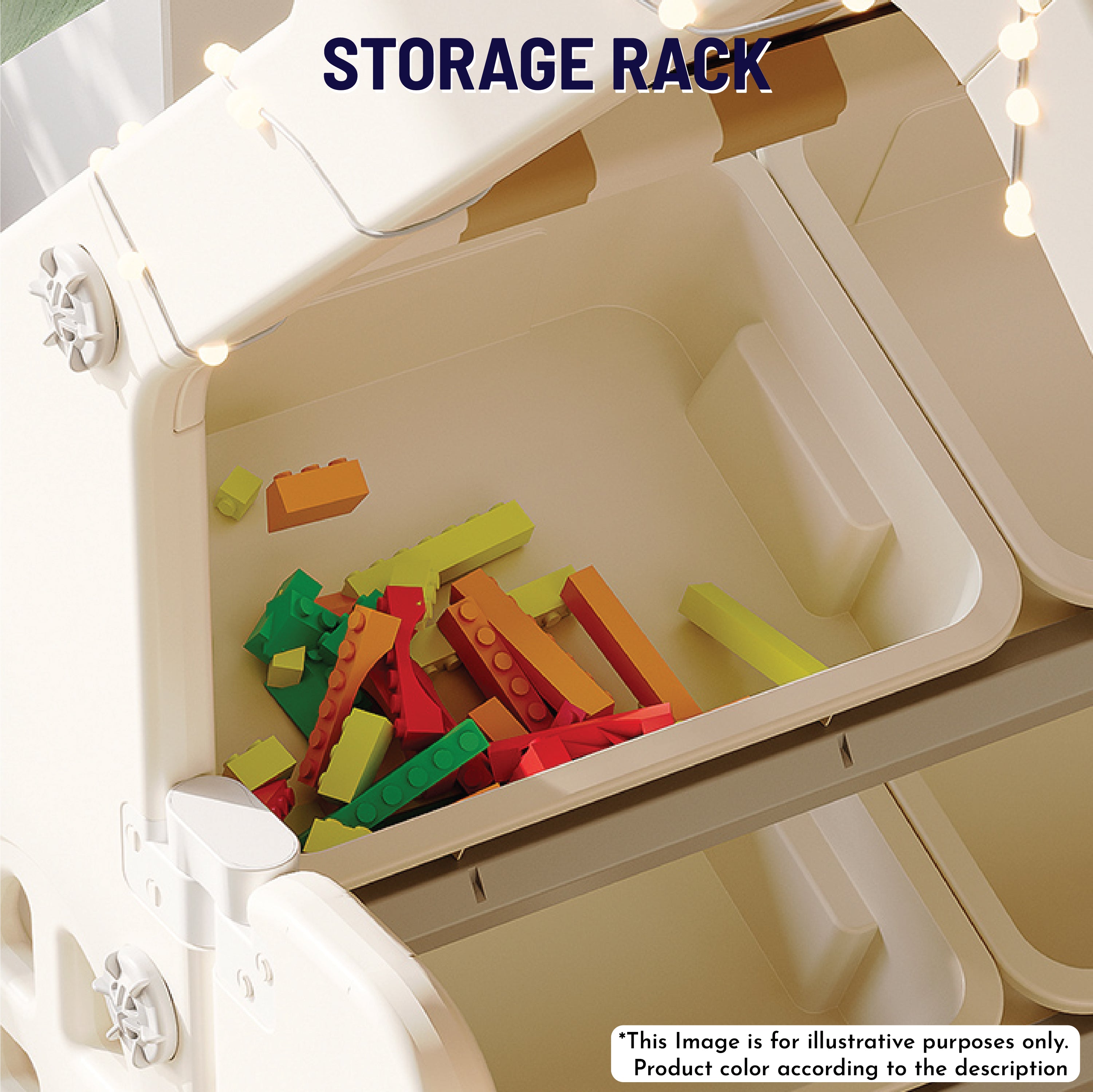 Kids Tent House w/ Storage & Table - Image 9