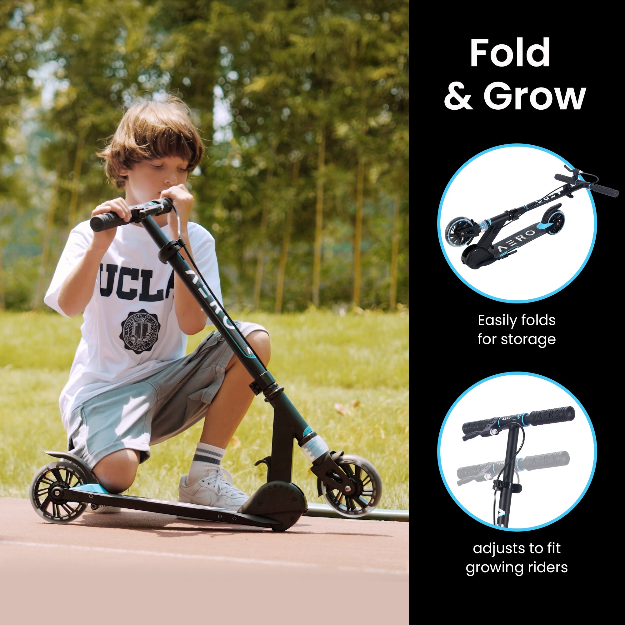 A1 Foldable Scooter - Black - Image 5