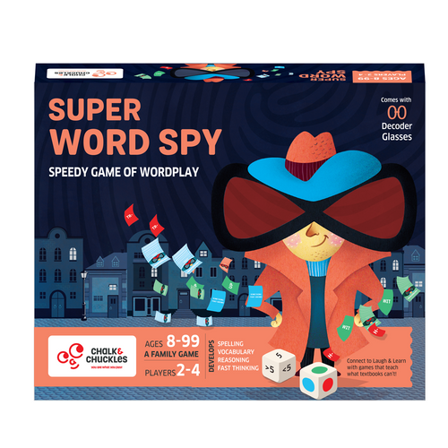 Chalk & Chuckles Super Word Spy - Board Game (Ages 8 to 99)