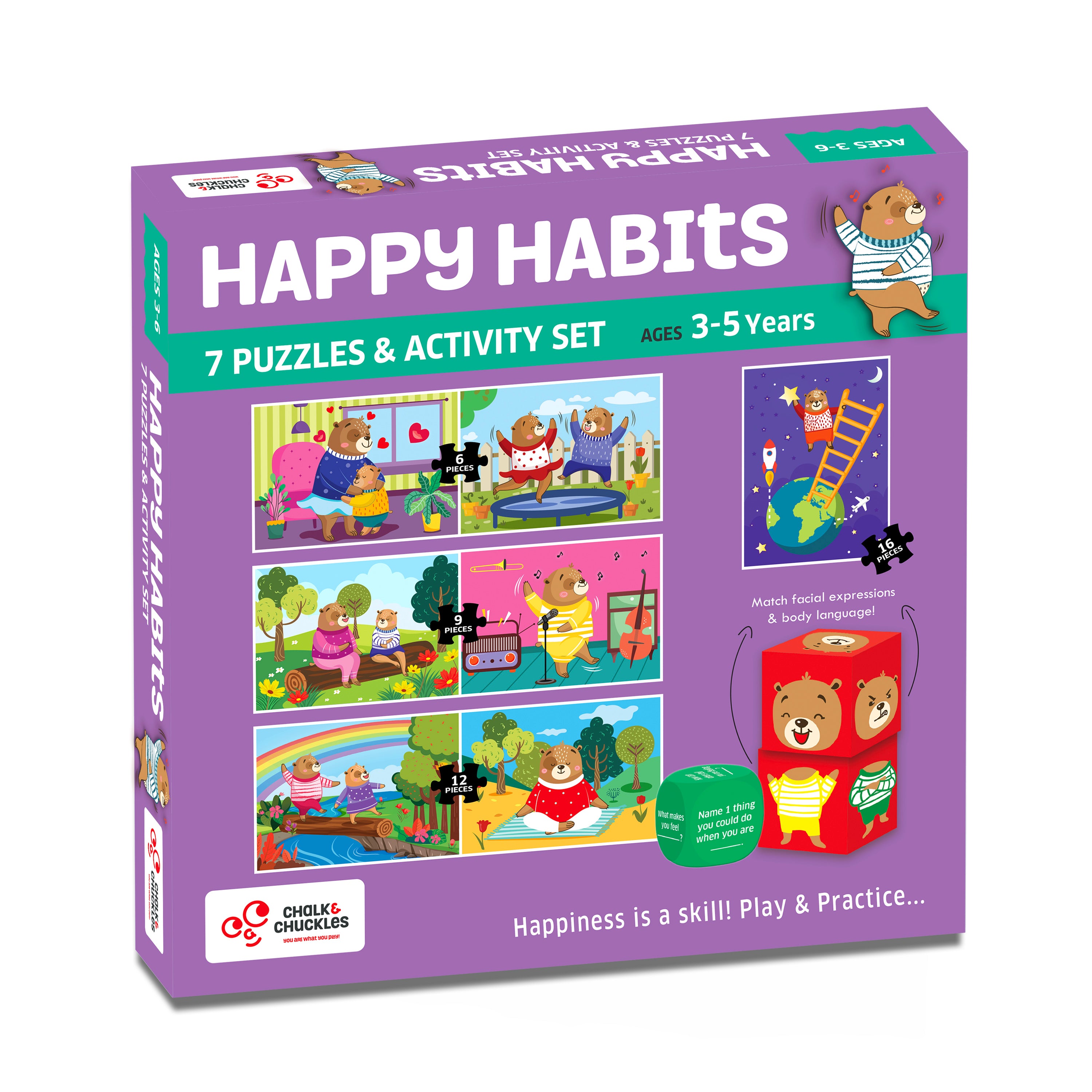 Chalk & Chuckles Happy Habits - Jigsaw Puzzle (Ages 3 to 6)