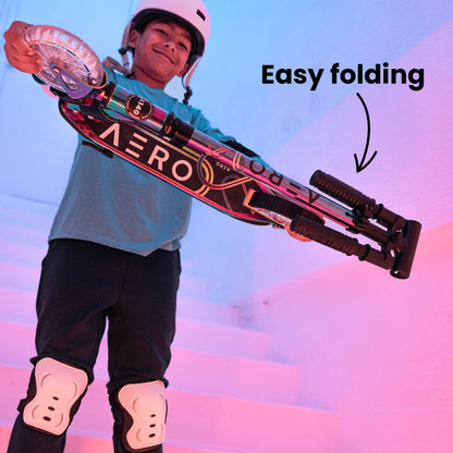 A140 Kids Foldable Scooter - Chrome - Image 4