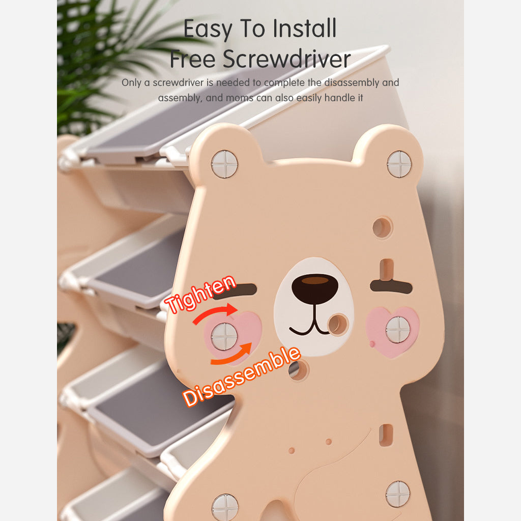 Bear Storage Rack with Book Shelf - Image 2