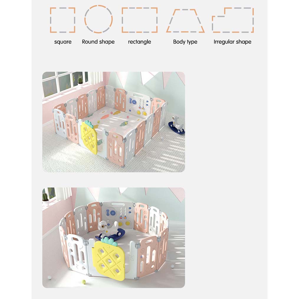 Lovely Baby - Kids Fruity Playpen 18pcs - Green - Image 8