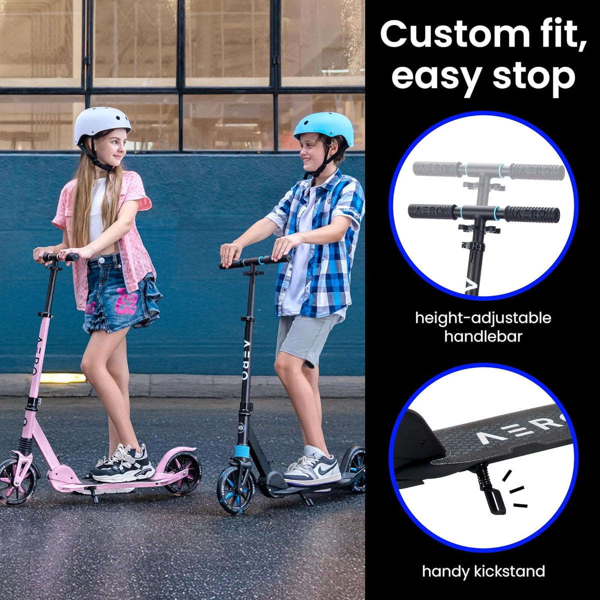 A5 Teen Foldable Scooter - Black - Image 6