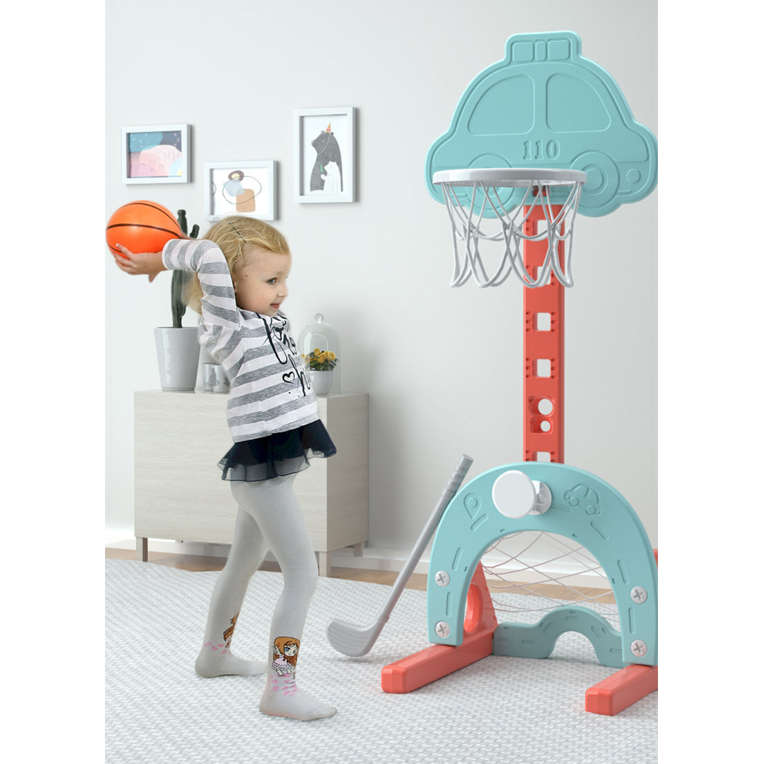 Lovely Baby - Basketball Stand W/ Football Goal - Image 3