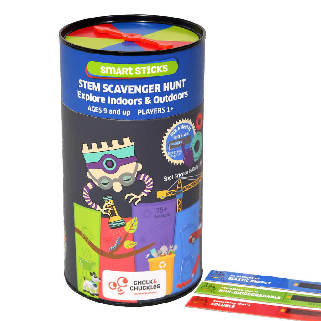Chalk & Chuckles Smart Sticks - STEM Scavenger Science (Ages 9+)