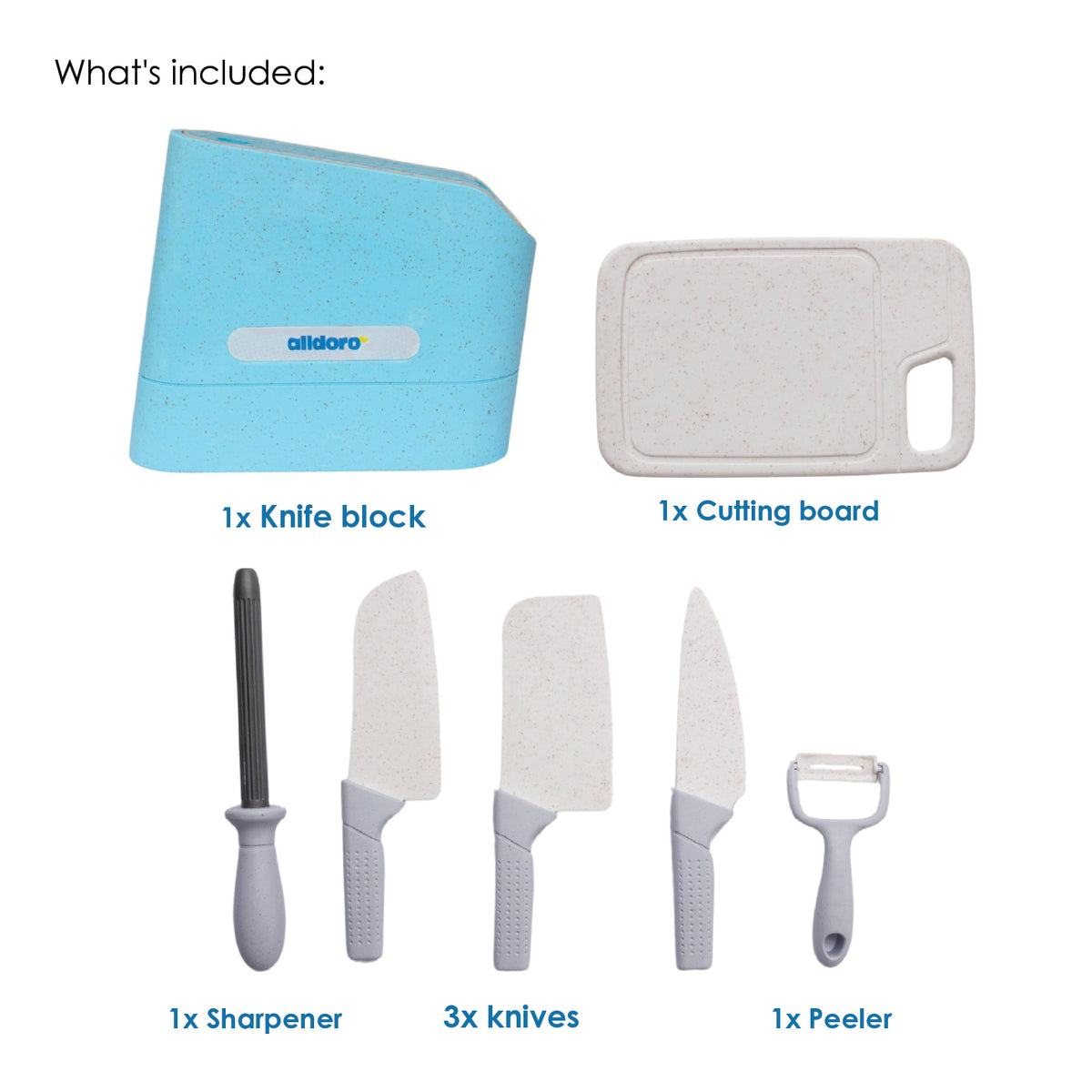 alldoro Knife Block - 7 Pieces, Eco-Friendly - Image 3