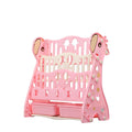 Lovely Baby - Giraffe Bookshelf W/ Toy Rack - Pink - Image 2
