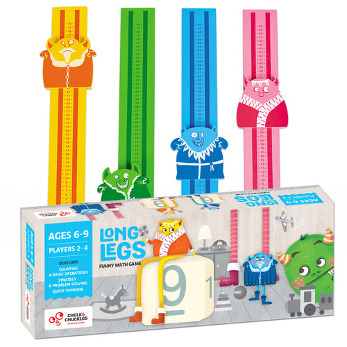 Chalk & Chuckles Long Legs - Math Game (Ages 6 to 9)