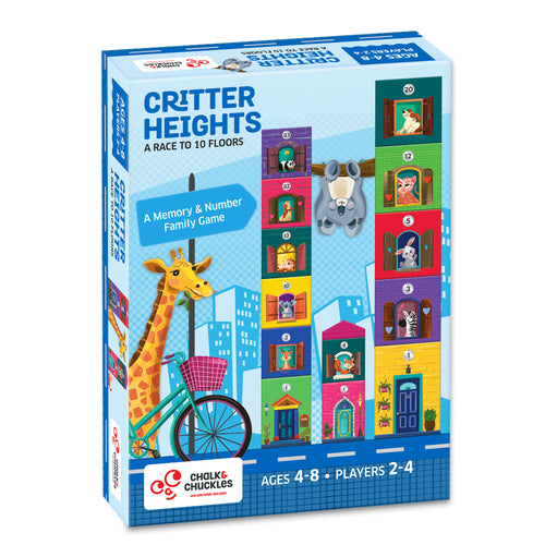 Chalk & Chuckles Critter Heights - Board Game (Ages 4 to 8)