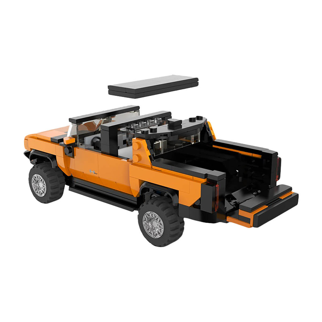 Rastar Bricks - Hummer EV Orange - 431 Pieces - Image 3