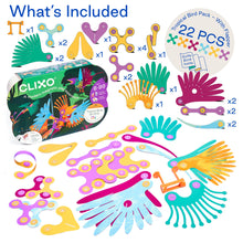 Clixo Tropical Birds Pack - 30 Piece Magnetic Building Set