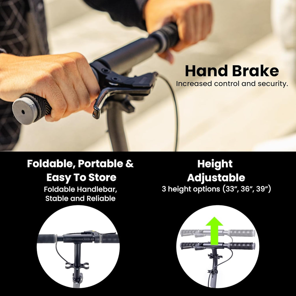 A200 Foldable Scooter - Grey - Image 3