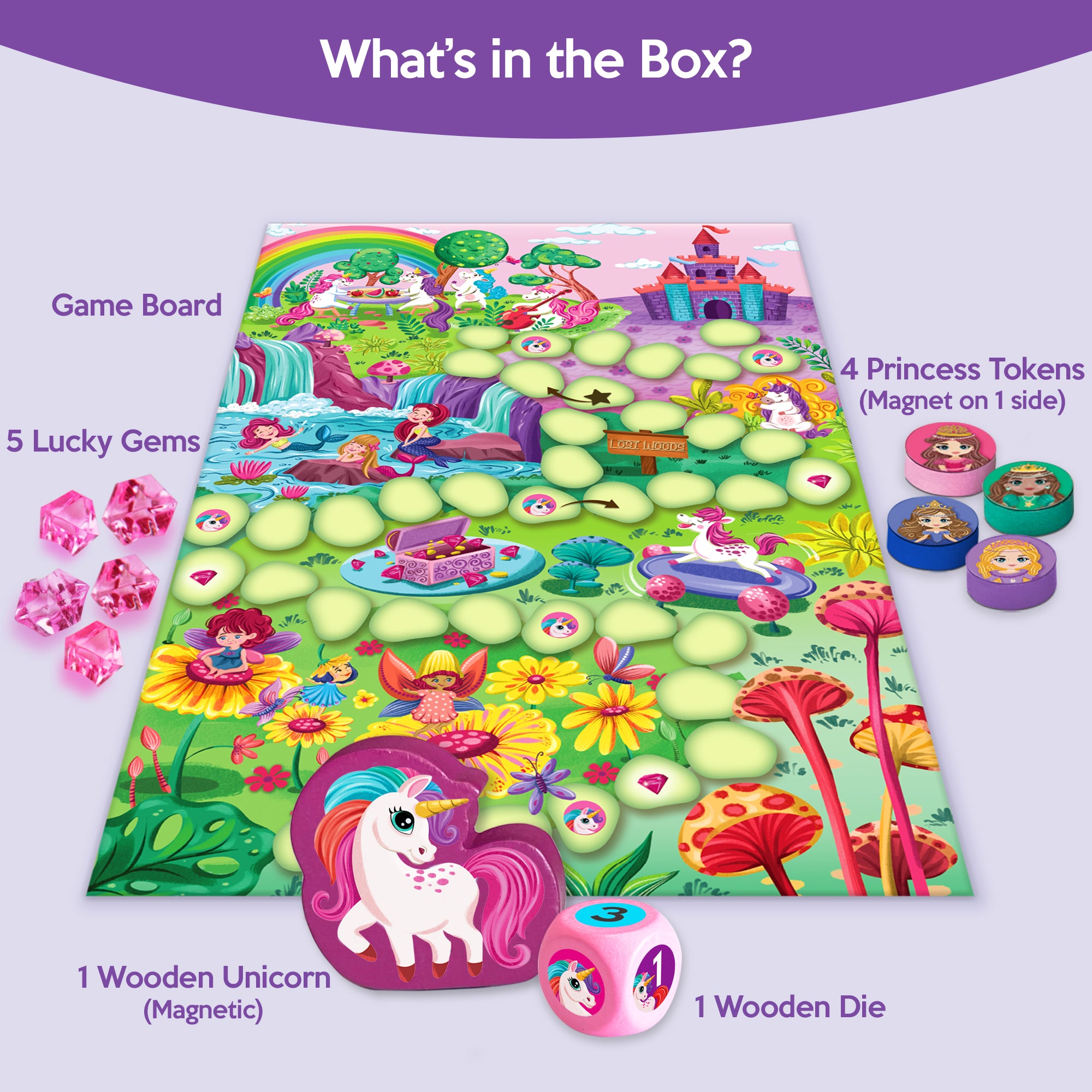 Chalk & Chuckles The Princess Race - Board Game (Ages 4 to 8) - Image 7