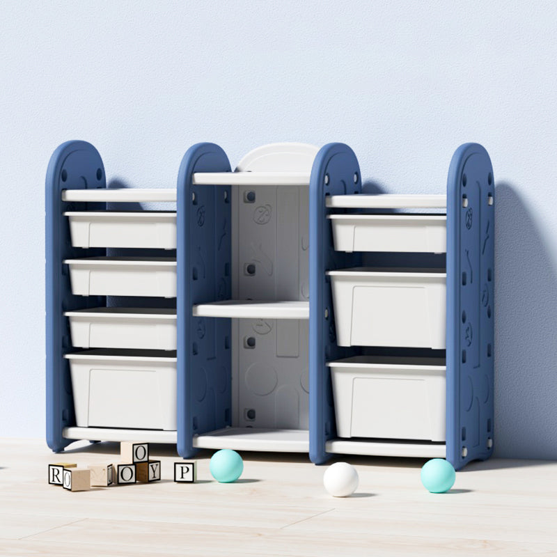 Storage Rack With 7 Boxes - Blue - Image 2