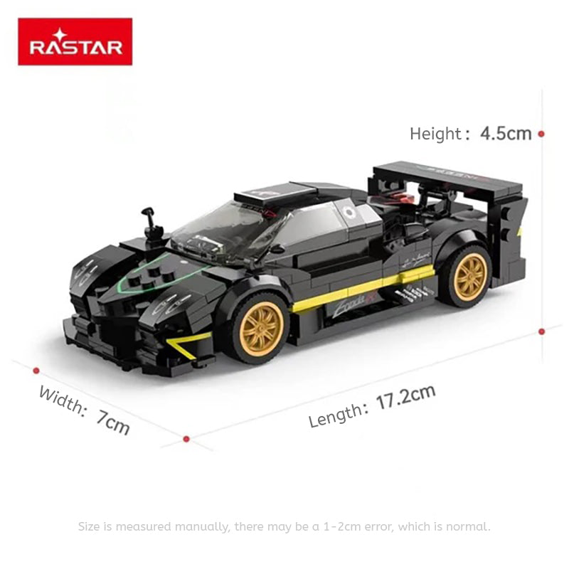 Pagani Zonda R Bricks Building Kit - Black - 387pcs - Image 7