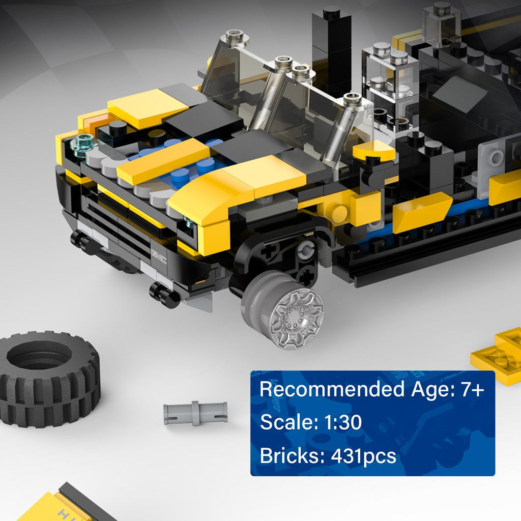 Rastar Bricks - Hummer EV Yellow - 431 Pieces - Image 5
