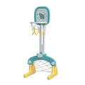 Lovely Baby Basketball Stand With Football Goal - Green/Yellow