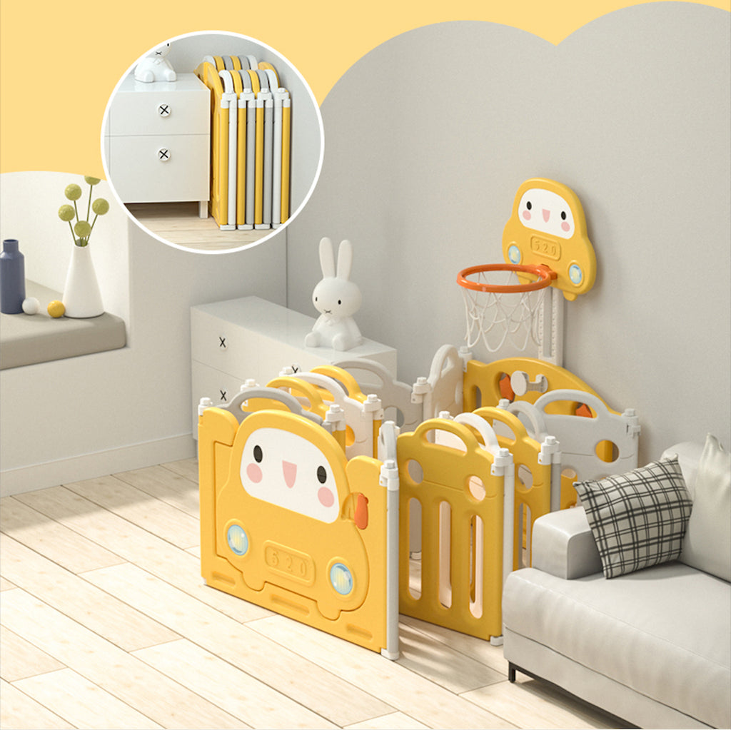 Lovely Baby - Kids Playpen W/ Basketball Hoop - Image 2